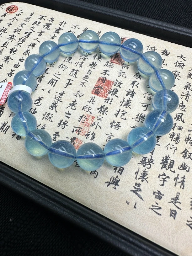天然辰砂H18天然海/蓝/宝手串  天空蓝色多样性发其一