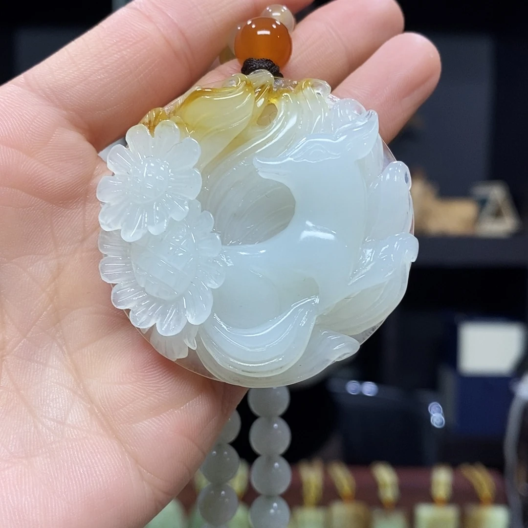 岫玉挂件吊坠未镶嵌