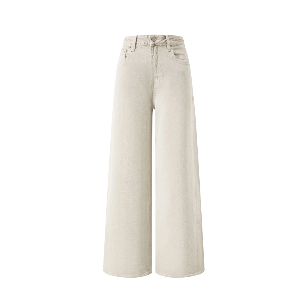 2025-新款牛仔春季高腰阔腿裤-水洗裤子女装时尚休闲裤直筒裤显瘦