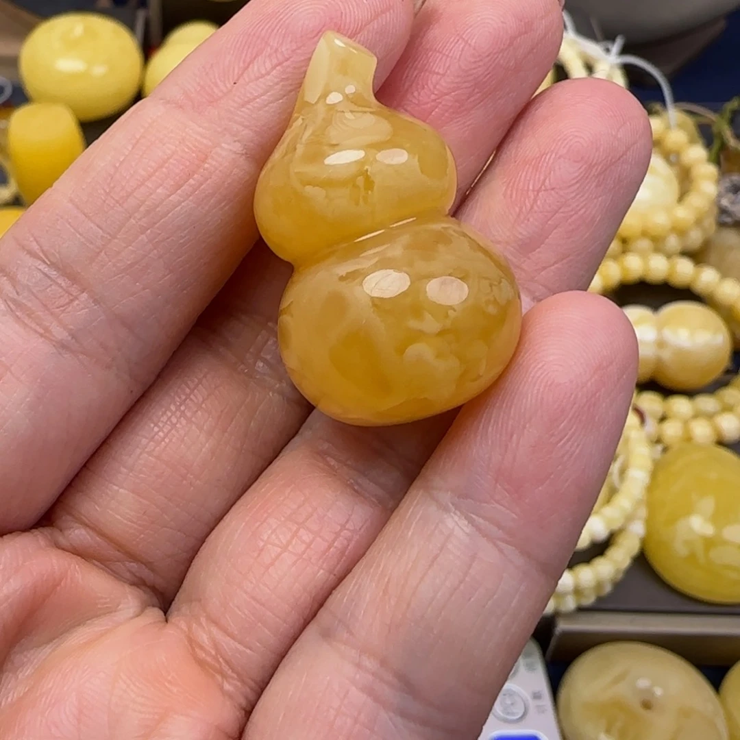 蜜蜡颈饰未镶嵌天然蜜蜡