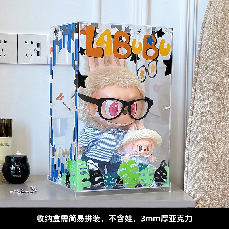 潮玩大夏日吸水创意展示柜亚克力简易