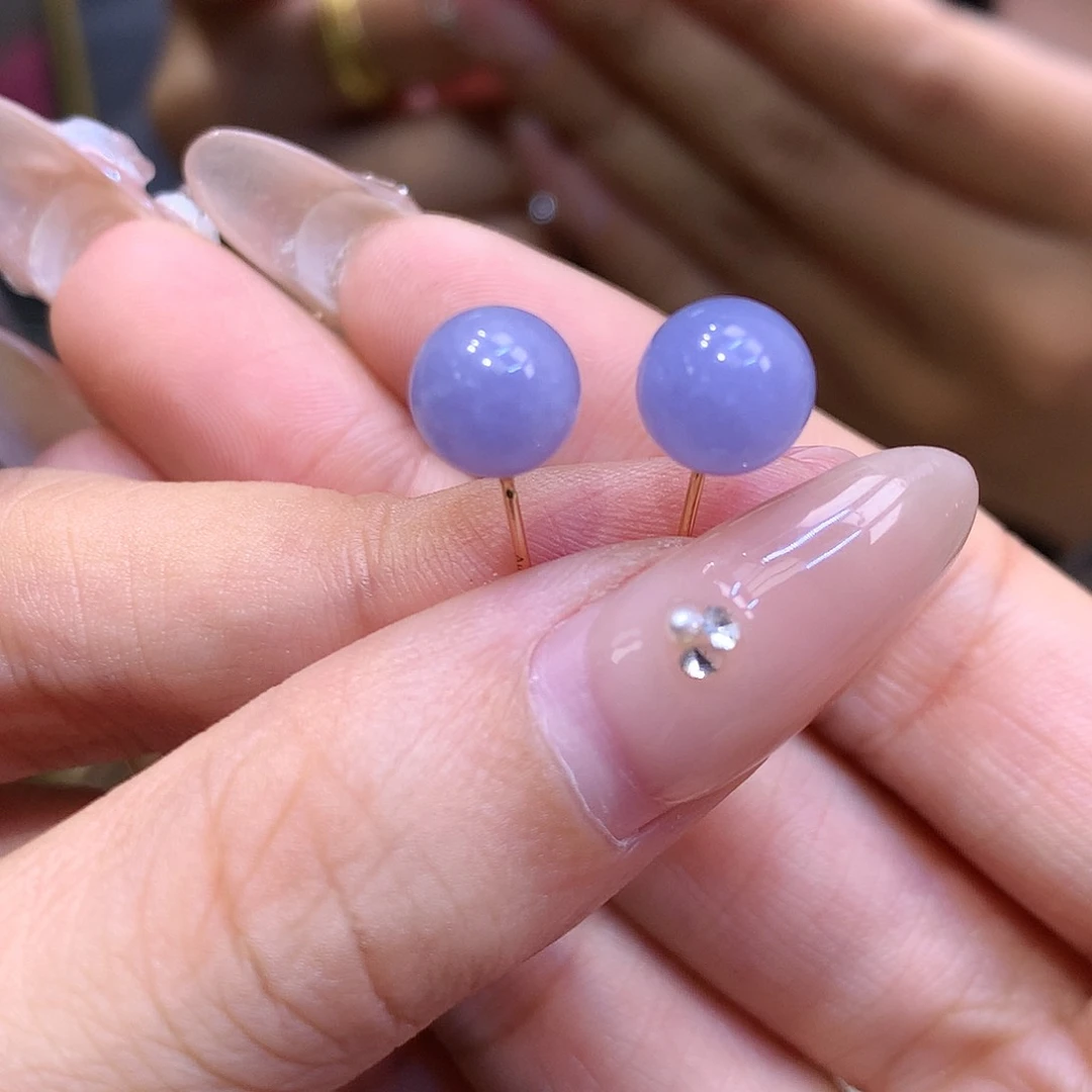 18K金镶嵌挂件翡翠“***”