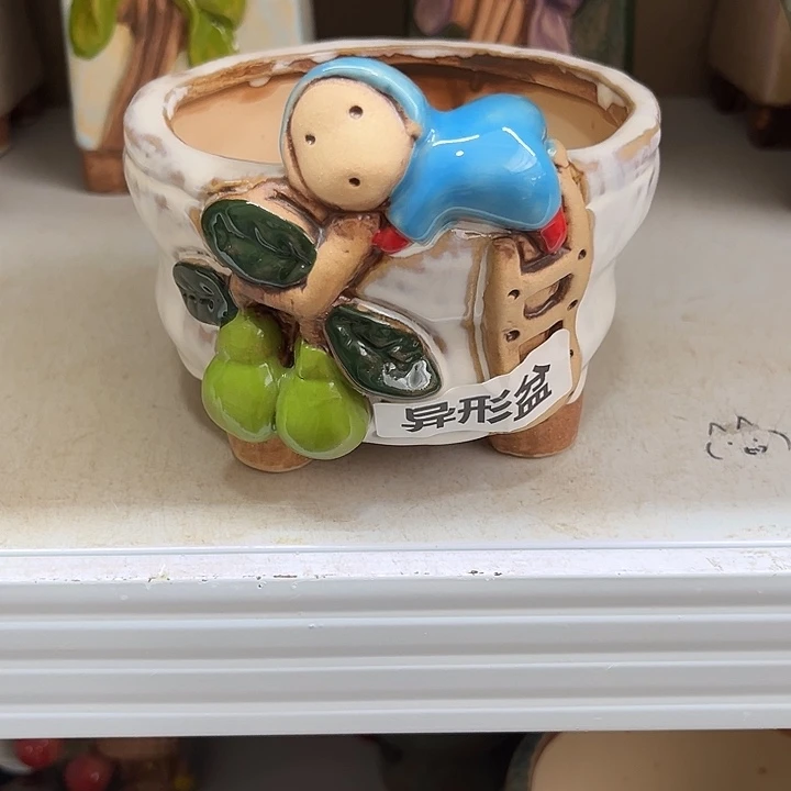 紫砂花盆粗陶材质多肉花盆