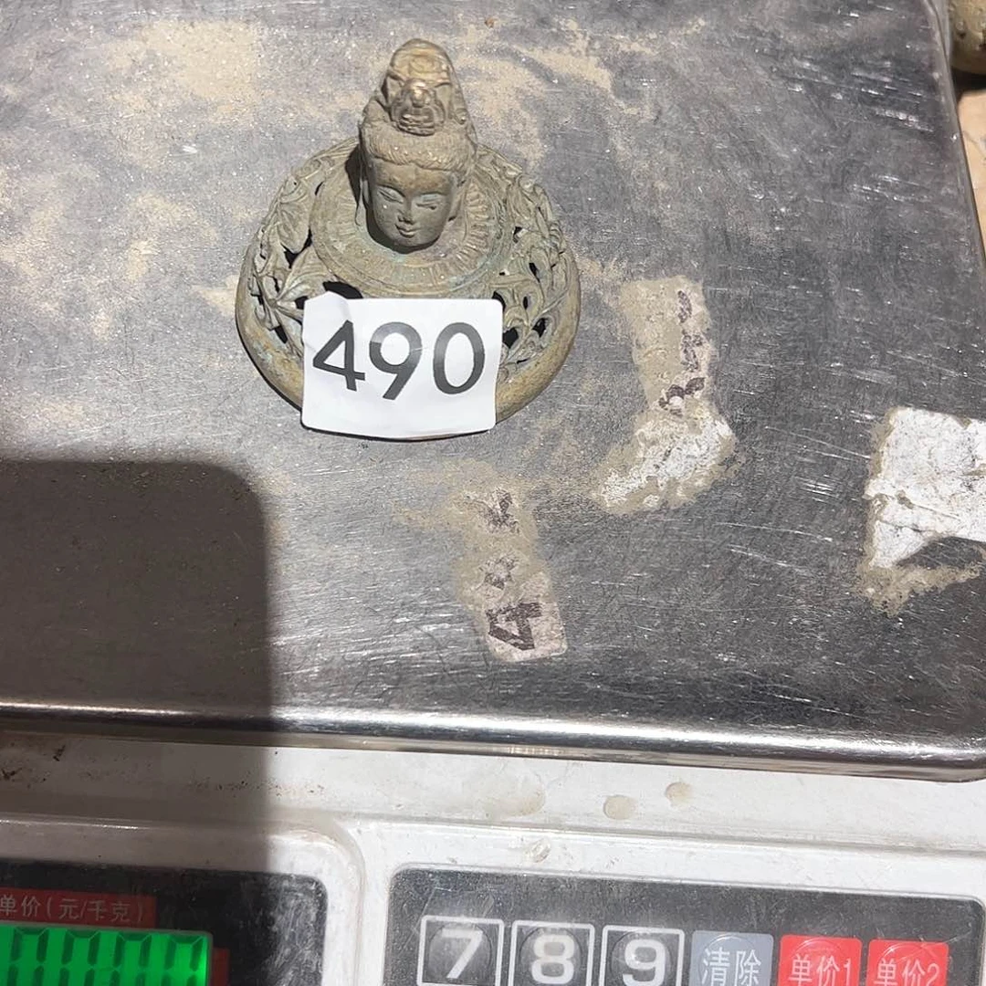 枭*子瑕疵品黄铜摆件工艺品