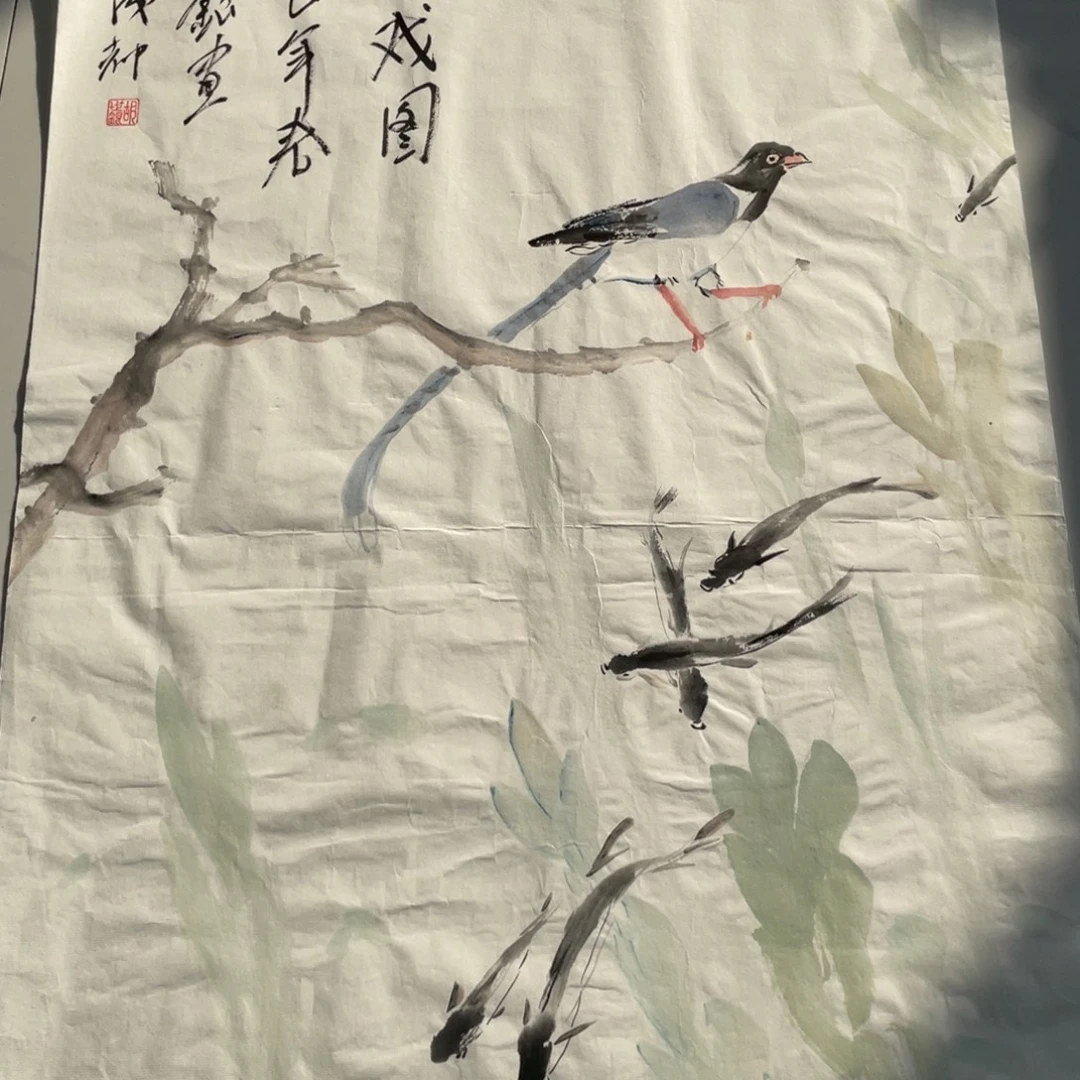 国画胡世银老师绘画