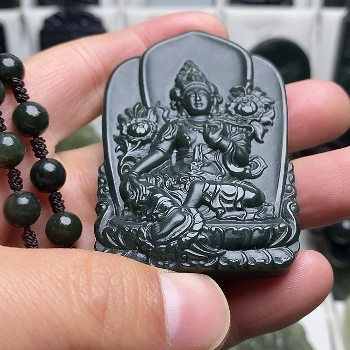 和田玉（青玉）未镶嵌颈饰