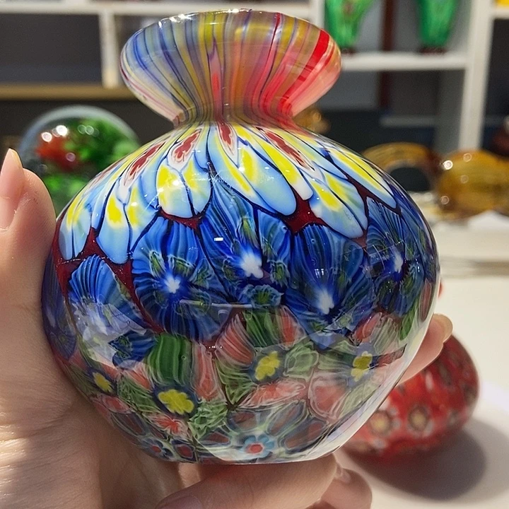 琉璃纯手工琉璃花瓶