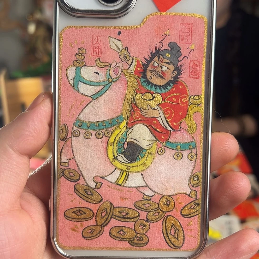 纯手绘钟馗文创画