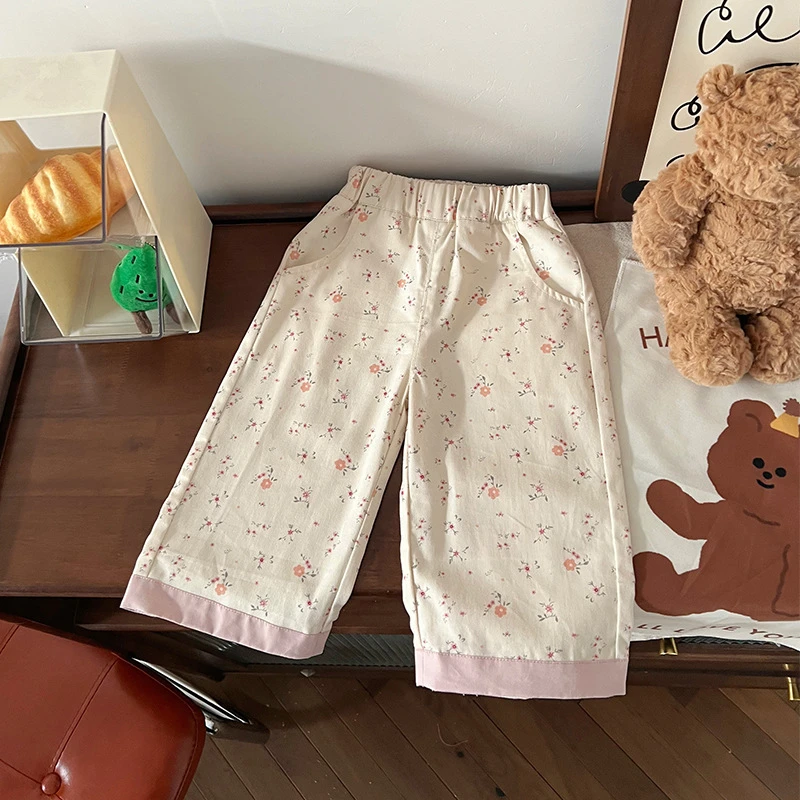 橘止皮【现货】女童工装裤春季新款儿童休闲裤百搭洋气CK251291