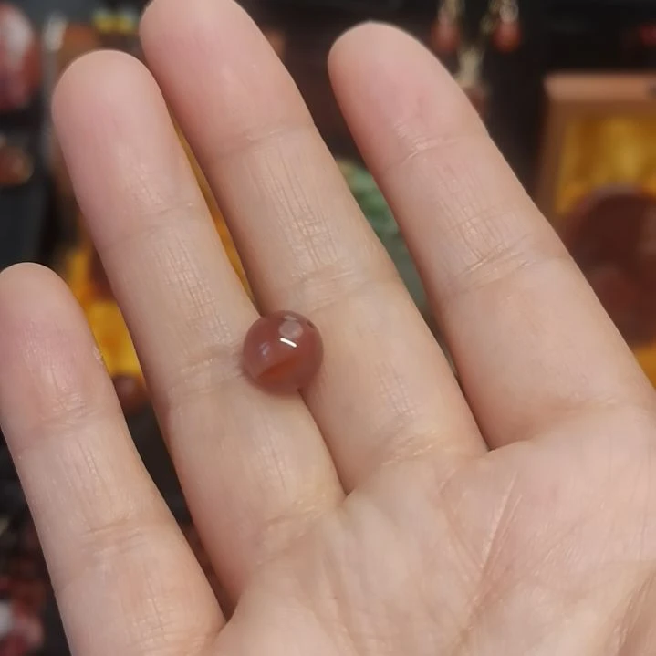 南红玛瑙单珠未镶嵌沉**雨