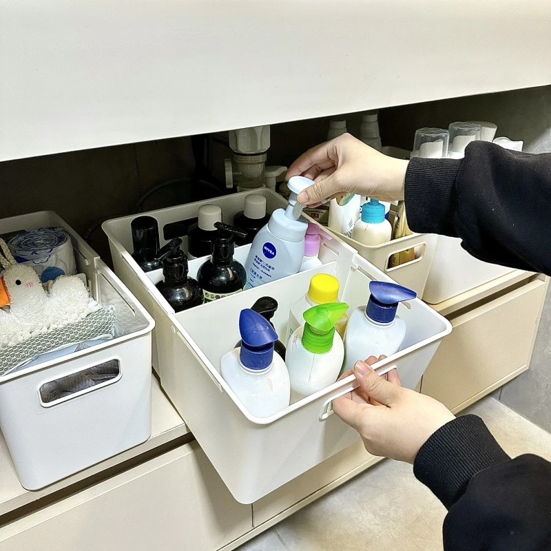 拾物造家橱柜可伸缩分隔收纳盒锅具调料深柜带轮储物桌面抽屉杂物