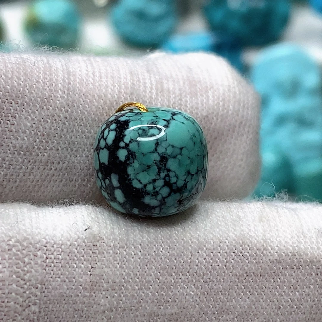 绿松石未镶嵌天然原矿 地大质检12.1mm