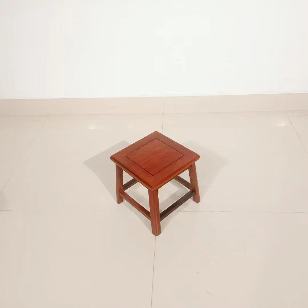 加厚方腿榫卯结构实木小方凳换鞋凳