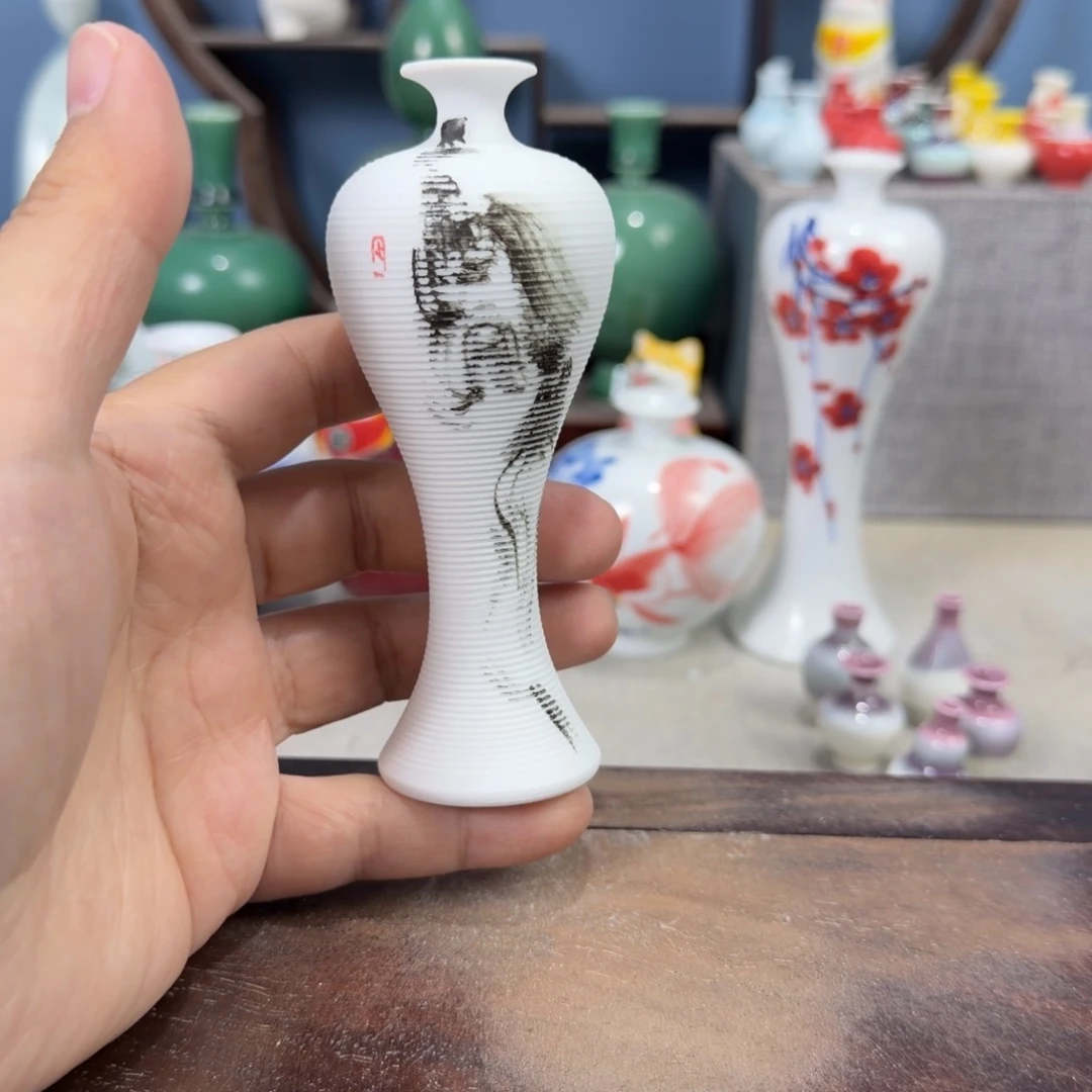 陶瓷手工小花器摆件