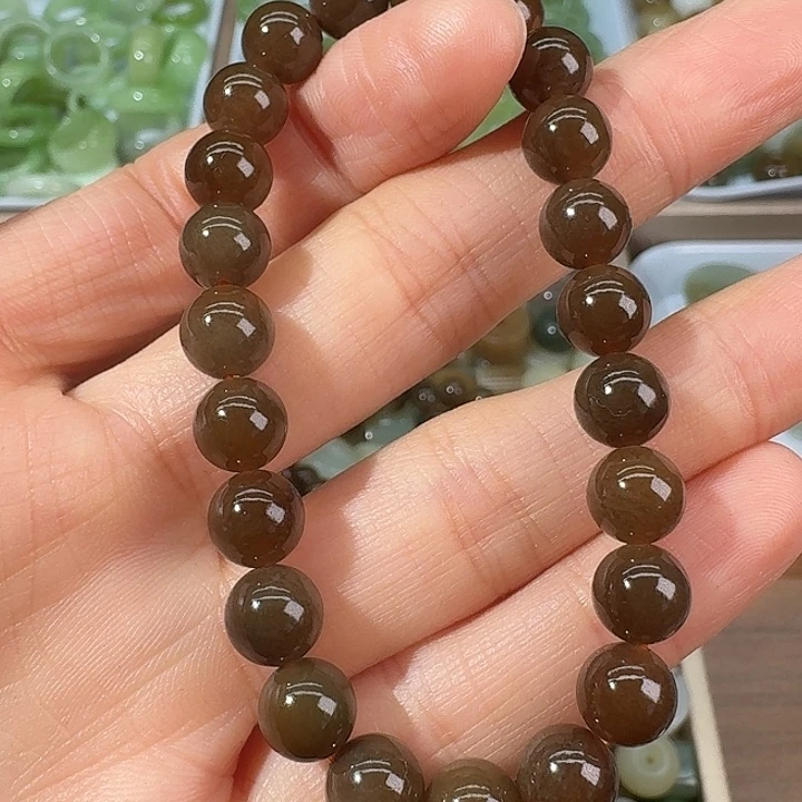 和田玉（糖玉）未镶嵌颈饰8mm
