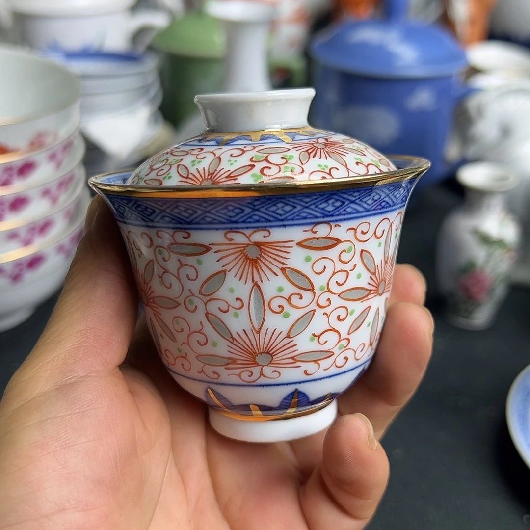 杏***春杯景德镇陶瓷盖碗