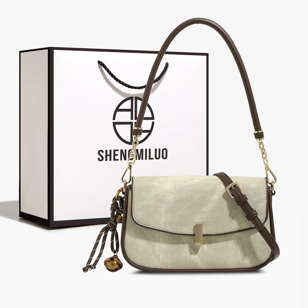 SHENGMILUO/圣米洛轻奢复古单肩包包女通勤斜挎包高级百搭腋下包