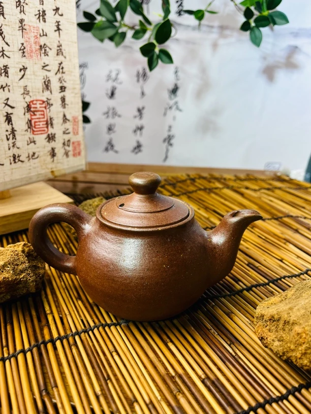 细泥柴烧茶壶手工泡茶壶功夫茶具云南腾冲火山泥柴烧软化水