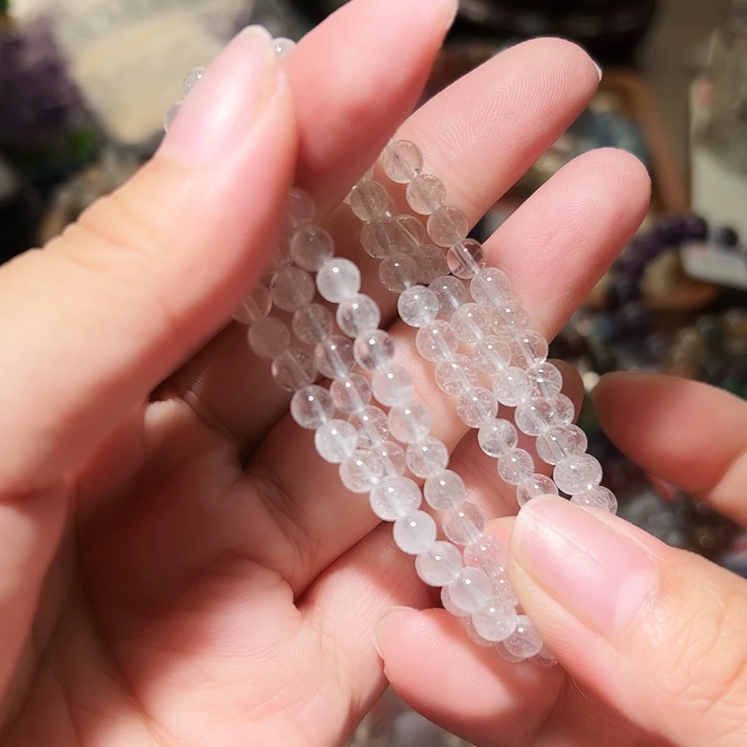 水晶手链未镶嵌喜马拉雅白幽灵多圈