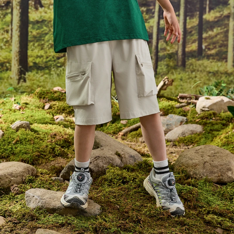 MQD童装儿童夏新款户外露营工装大口袋休闲裤9642W15P5