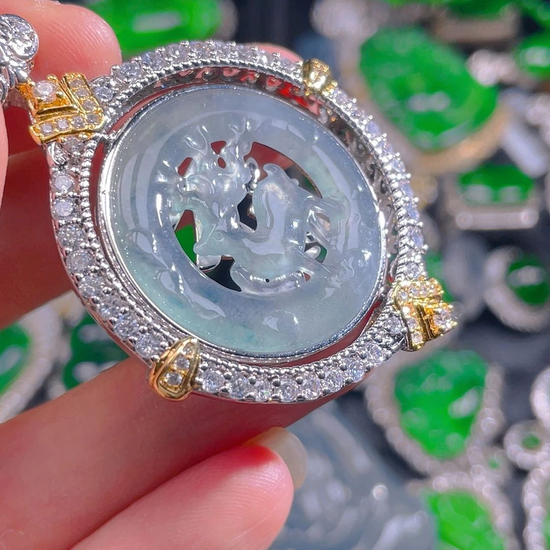 翡翠未镶嵌吊坠(不含链)