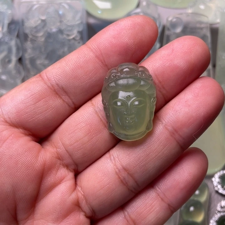 忘***我岫玉未镶嵌吊坠(不含链)