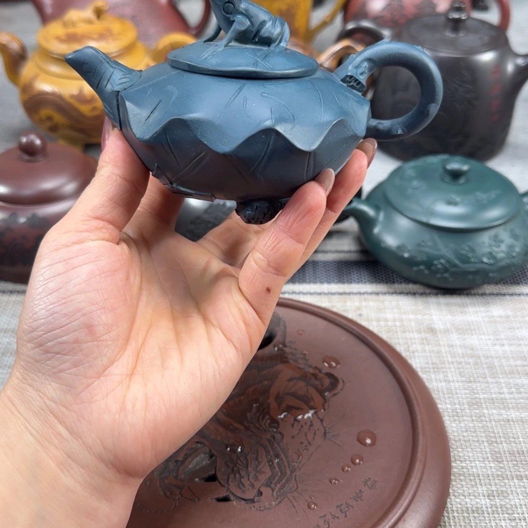 紫砂茶壶紫砂紫色紫砂