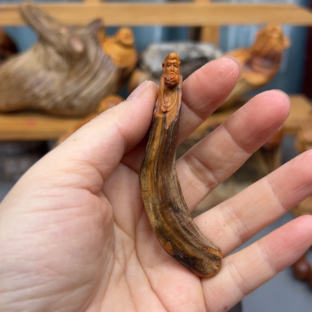 柏木崖柏木摆件手把件，6