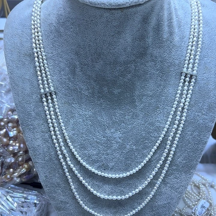 颈饰合金淡水珍珠