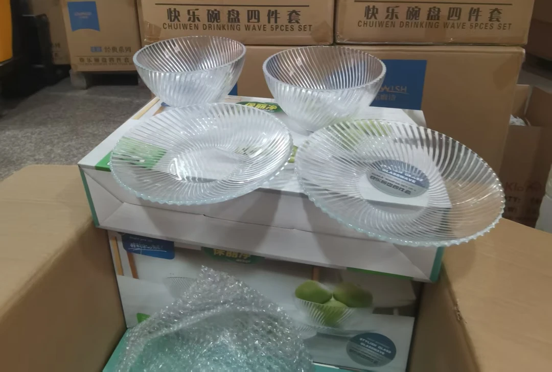 玻璃现代欧式创意碗碟四件套