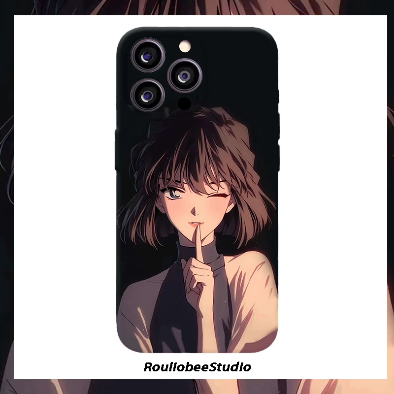 欧克里里嘘声灰原哀适用苹果17/16菲林手机壳华为P80oppo小米vivo