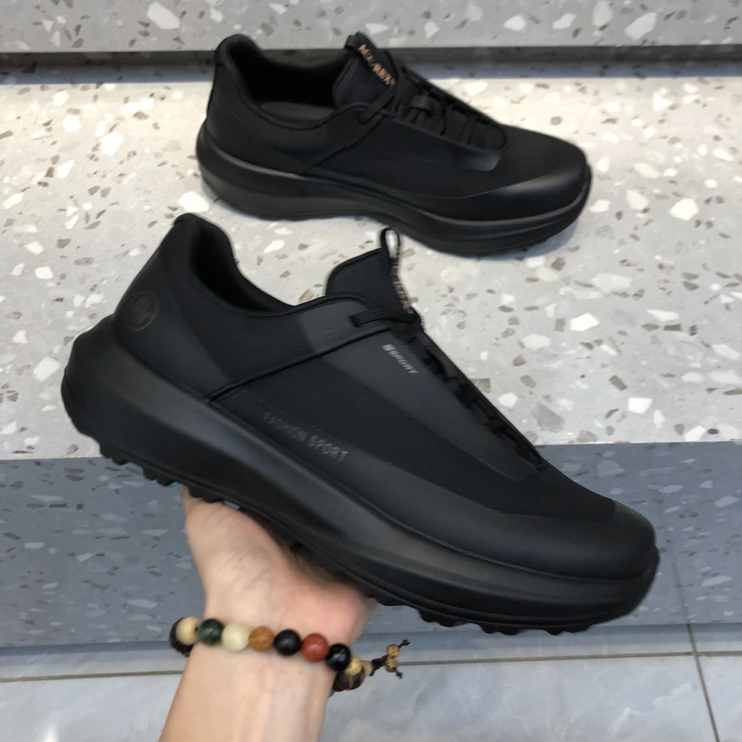 男鞋百搭秋季厚底舒适减震时尚休闲鞋透气休闲户外软底男款男士