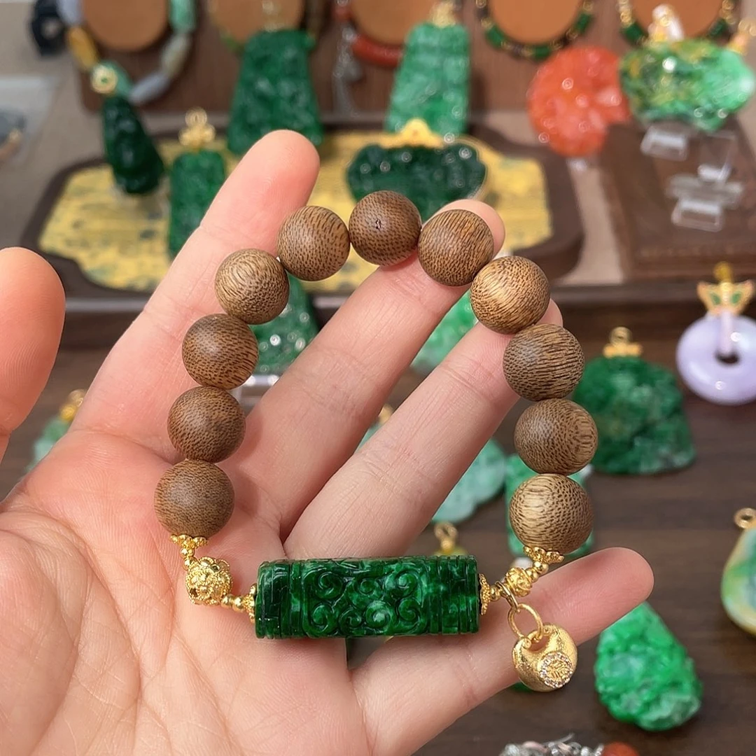 翡翠未镶嵌手链福利