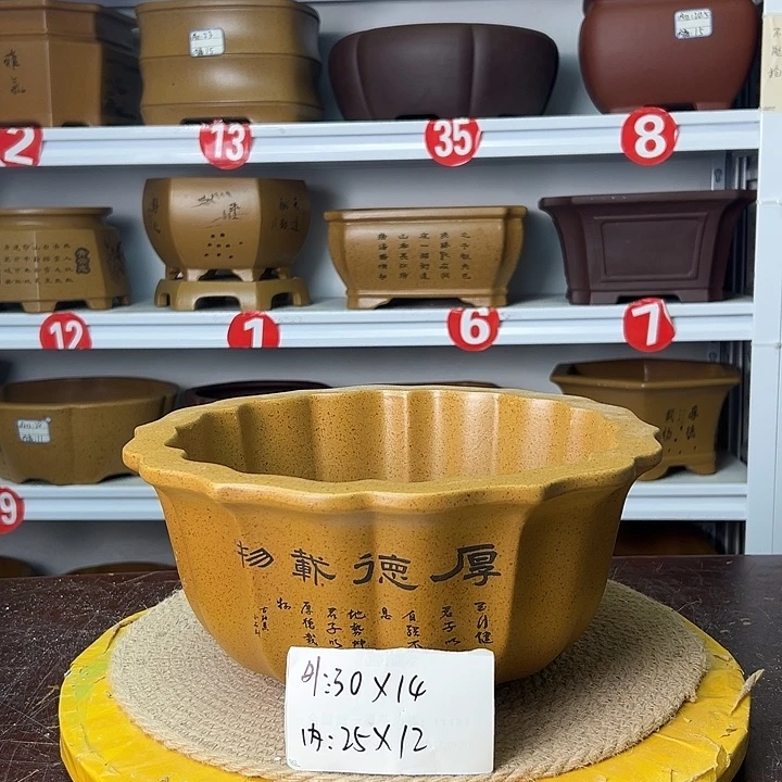 紫砂花盆你在一起
