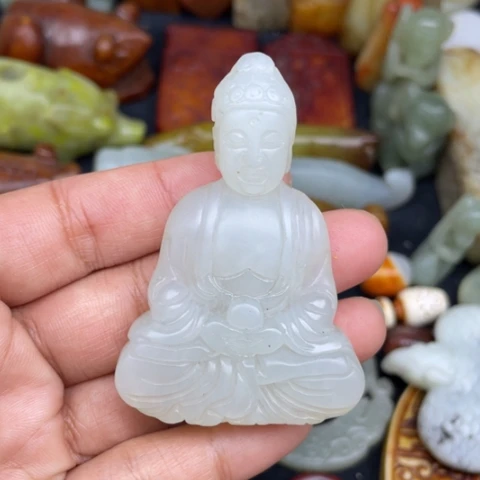 蛇纹石玉未镶嵌颈饰68