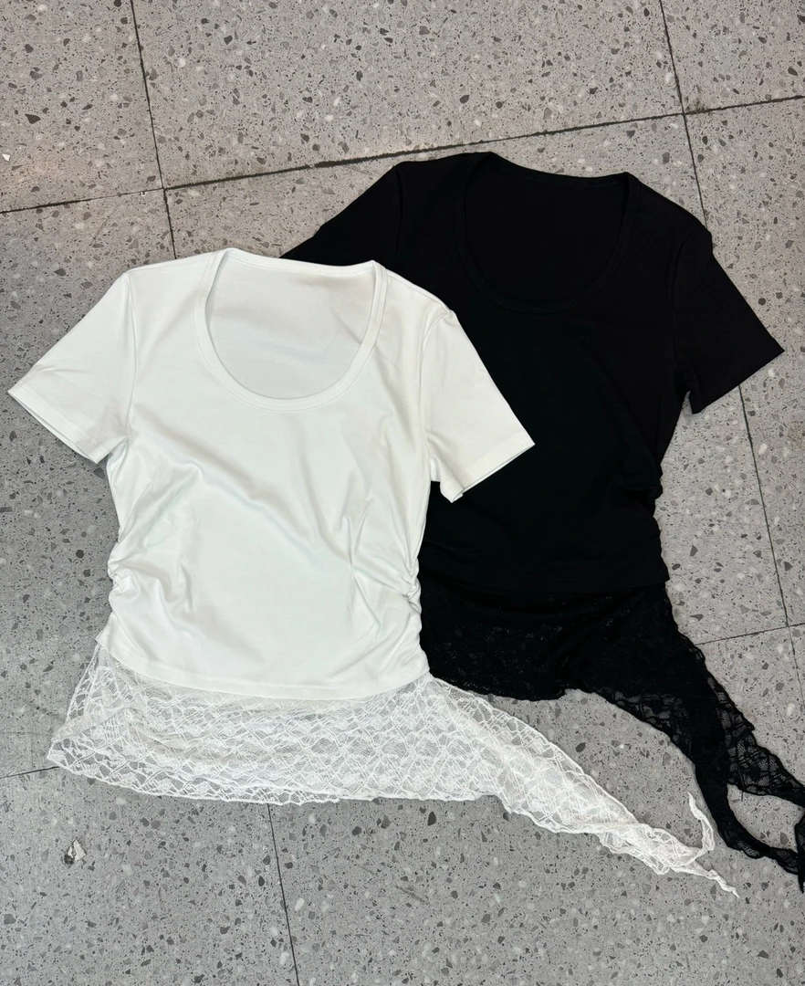 （小雨推荐）2025年新款春夏款时尚修身U领T恤