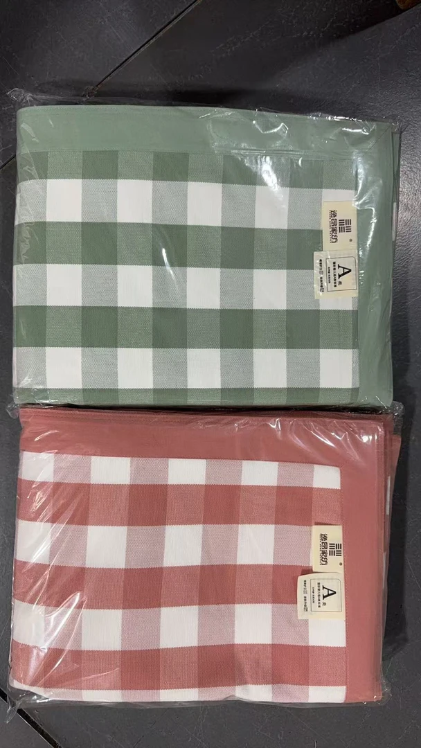 【正品逸昂】精梳棉老粗布格子款凉席
