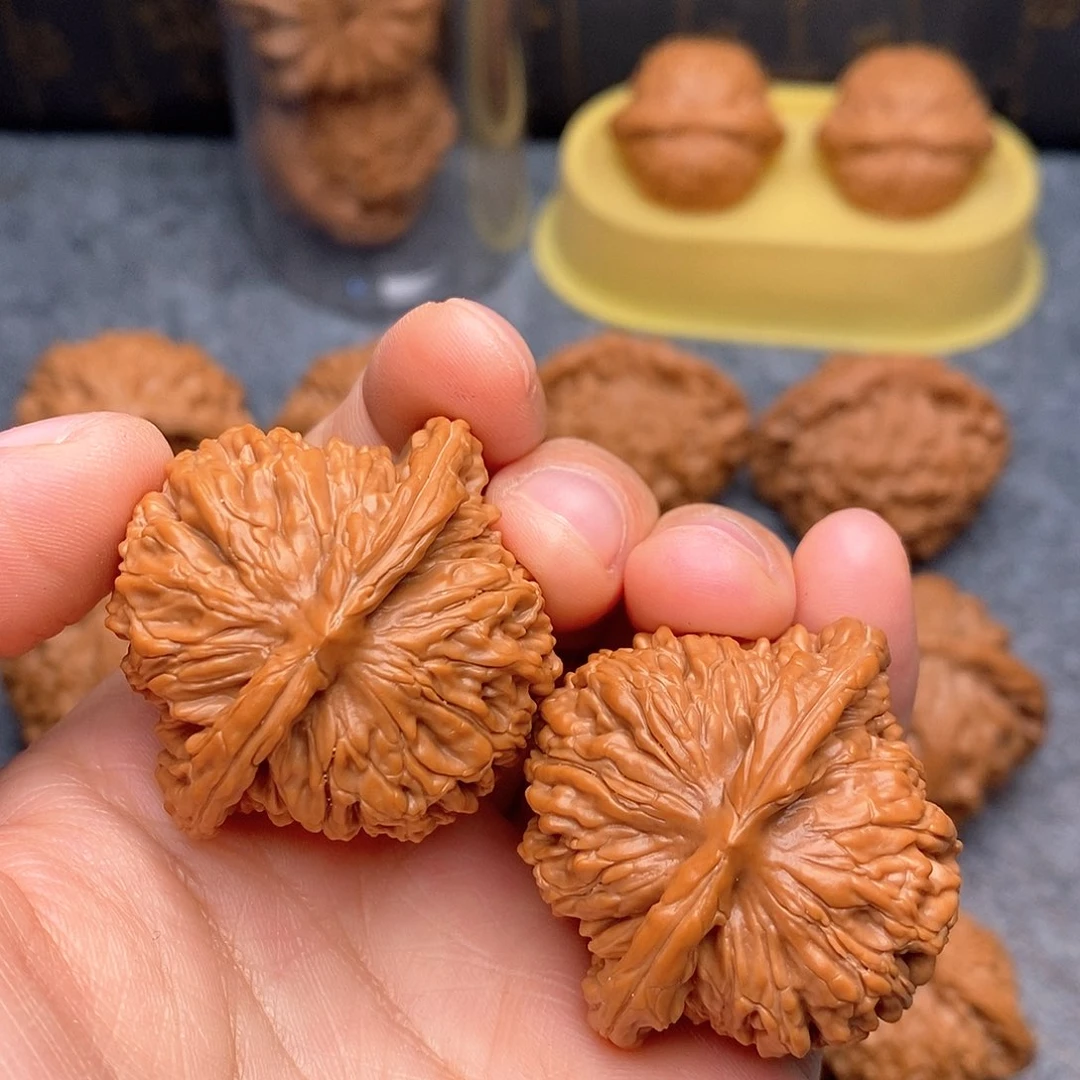 文玩核桃把件四座楼40全品