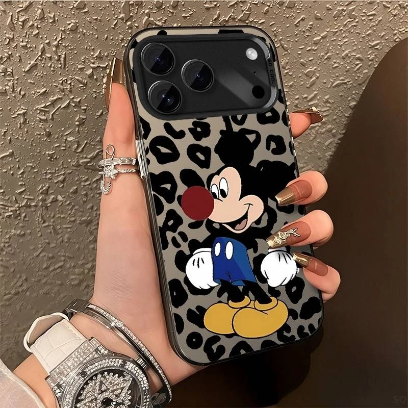 豹纹米奇适用苹果17PRO手机壳iPhone17防摔17/16Promax创意保护壳