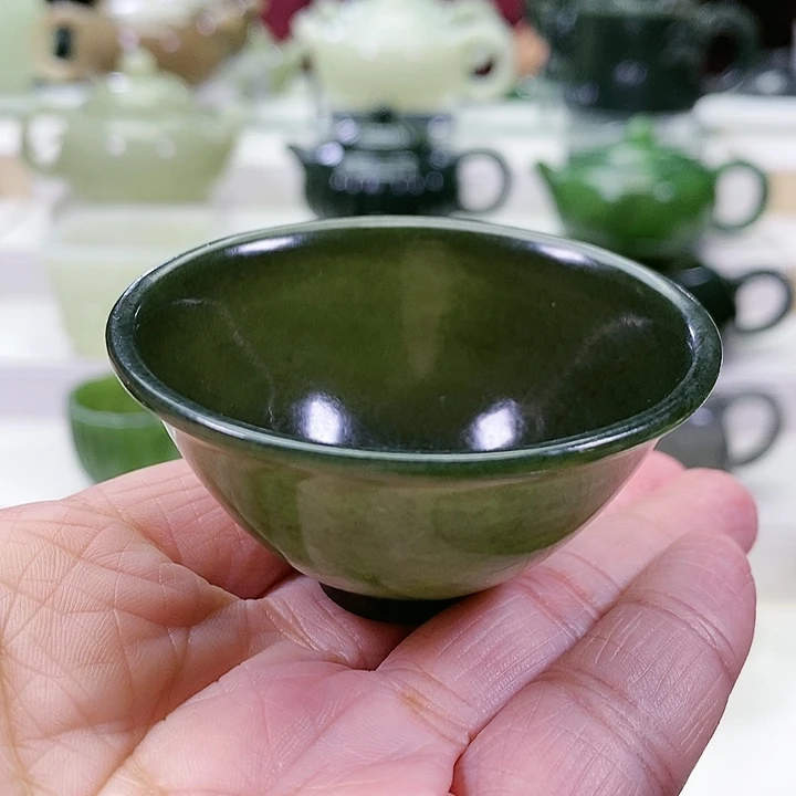 未镶嵌和田玉挂件茶杯40m l