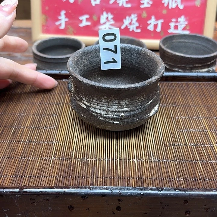 纯手工制作粗陶茶具