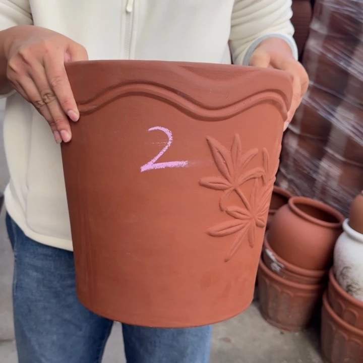 紫砂花盆口31高30宜兴紫砂粗糙正常