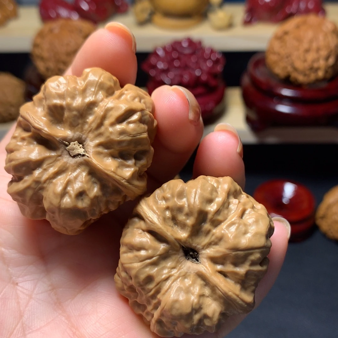 用***0吊坠文玩核桃佳品蛤蟆头39大尺001