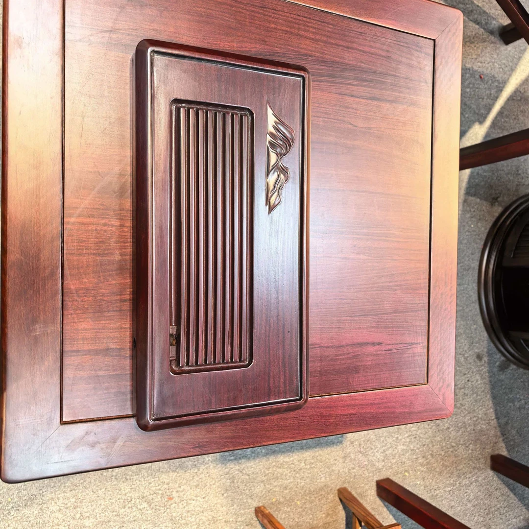 整块实木茶盘排水家用办公室茶室功夫茶具简约茶盘