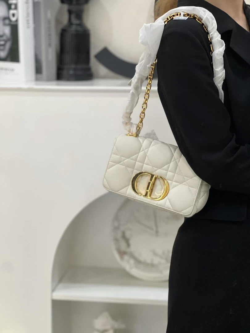 99新 DIOR/迪奥 dior caro新款大泡泡小号白金单肩包/无公价/优品