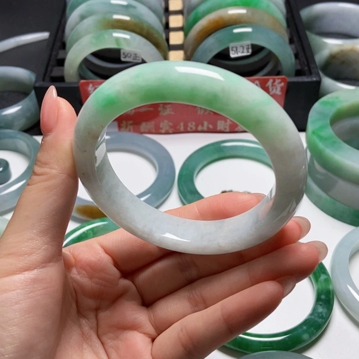 翡翠手镯未镶嵌26号57正圈
