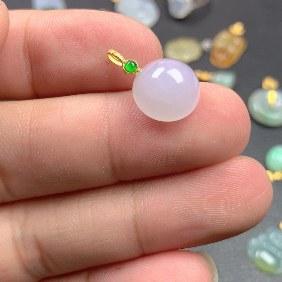 【闪购商品】颈饰18K金镶嵌翡翠翡翠