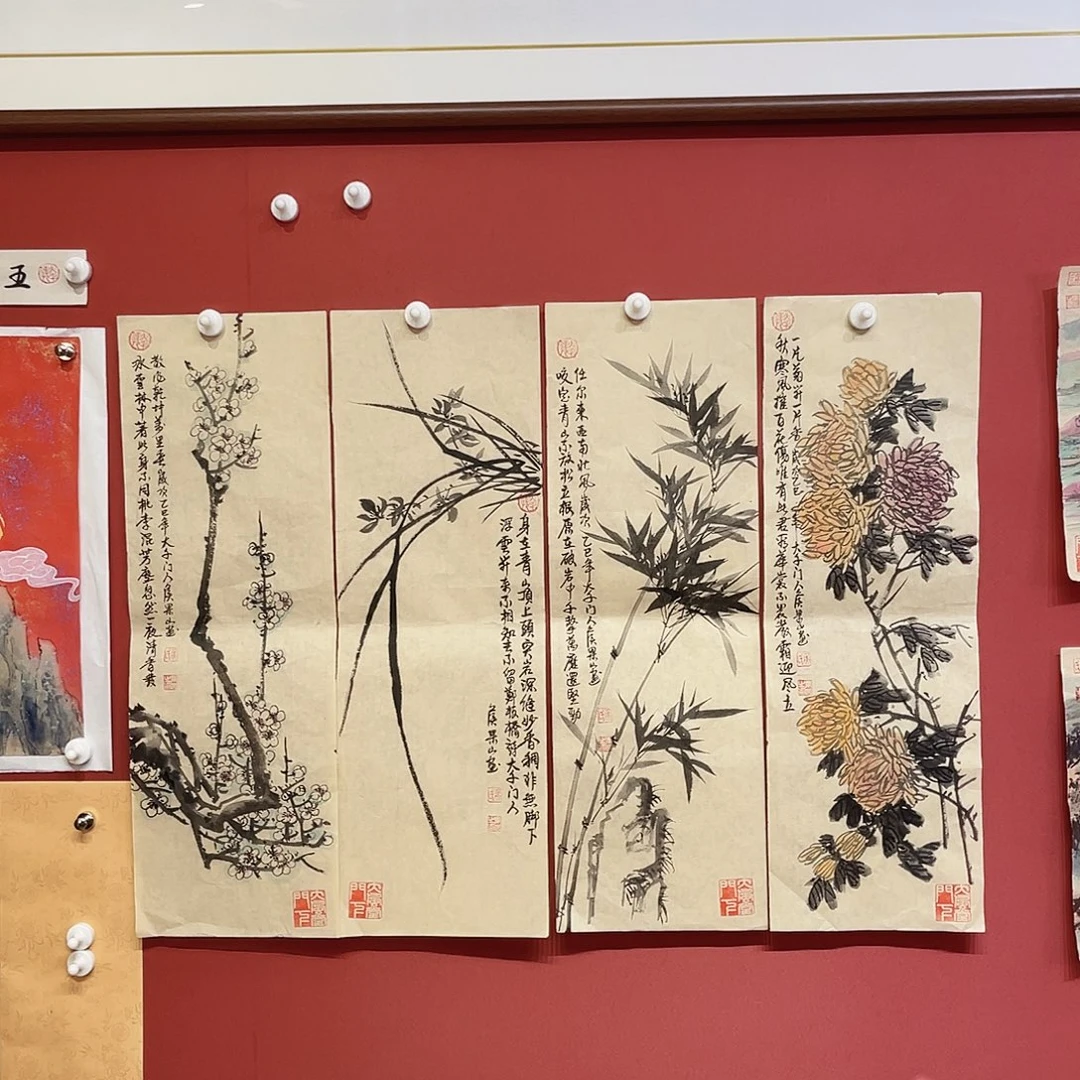 国画冯伟老师手绘国画作品音浩