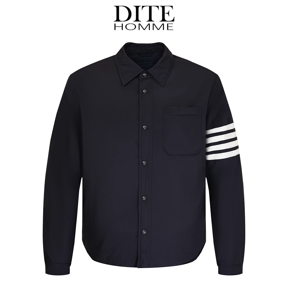 DITE男装 四条杠棉服新款青春流行透气显白长袖时尚男装秋冬外套