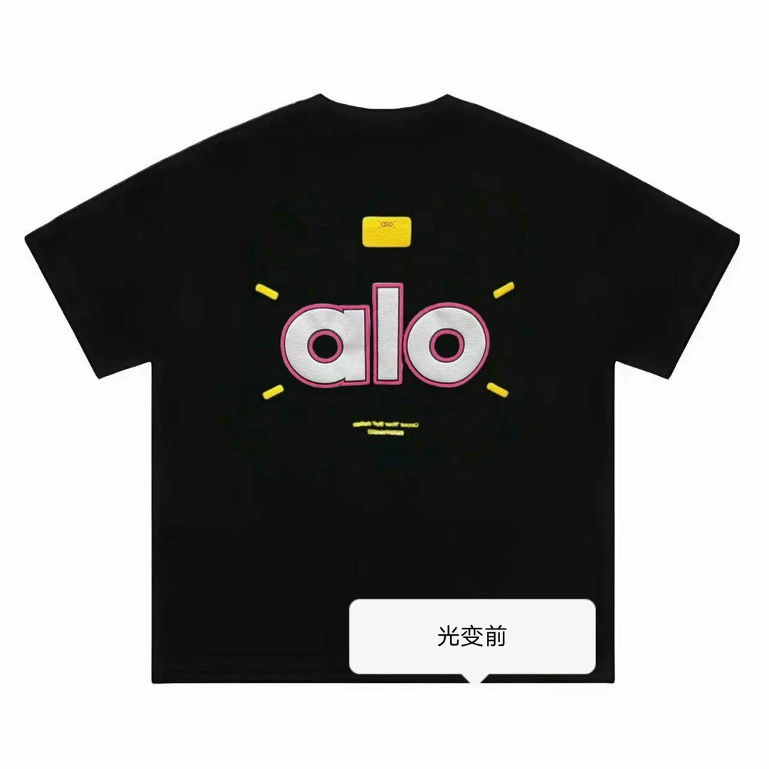 【何公子】光变 发泡 夏季新款 男女同款 纯棉T恤舒适耐磨百搭潮流